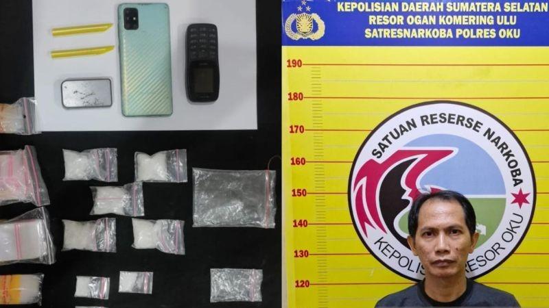 Polisi Amankan 9 Paket Sabu dari Bandar Narkoba di OKU