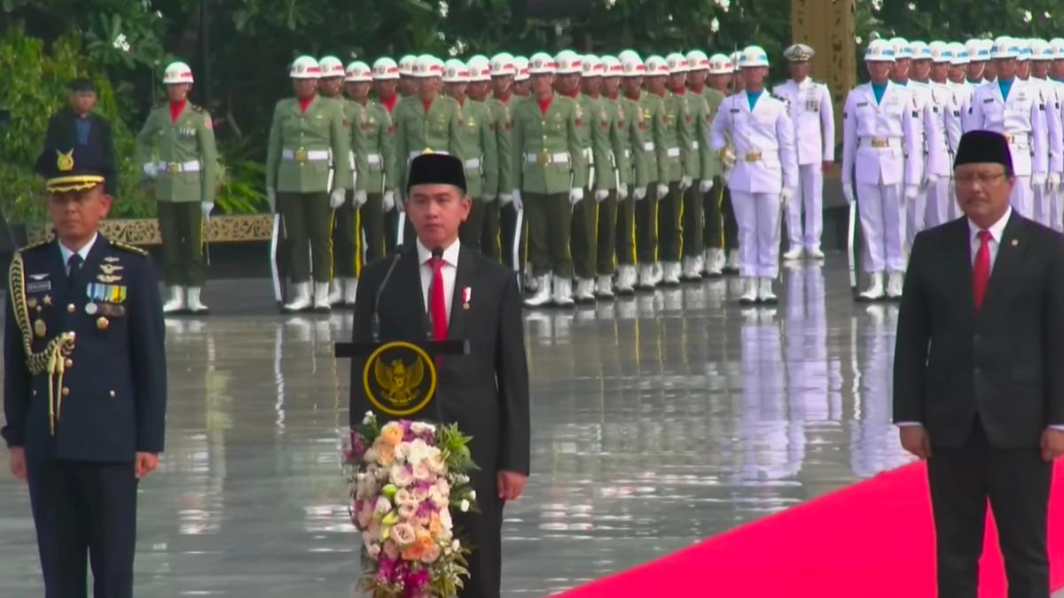 Wapres Gibran Rakabuming Pimpin Upacara Peringatan Hari Pahlawan Tahun 2024