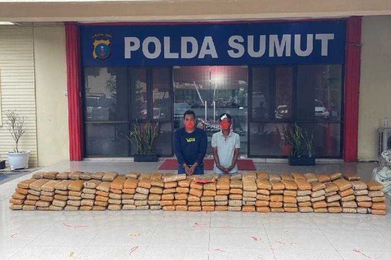 Polisi Gagalkan Peredaran 272 Kg Ganja dari Aceh, 2 Orang Ditangkap di Langkat