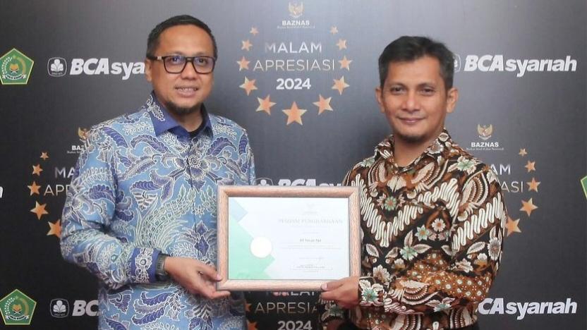 Tingkatkan Literasi Zakat Penghasilan Karyawan, PT Timah Raih Penghargaan dari Baznas