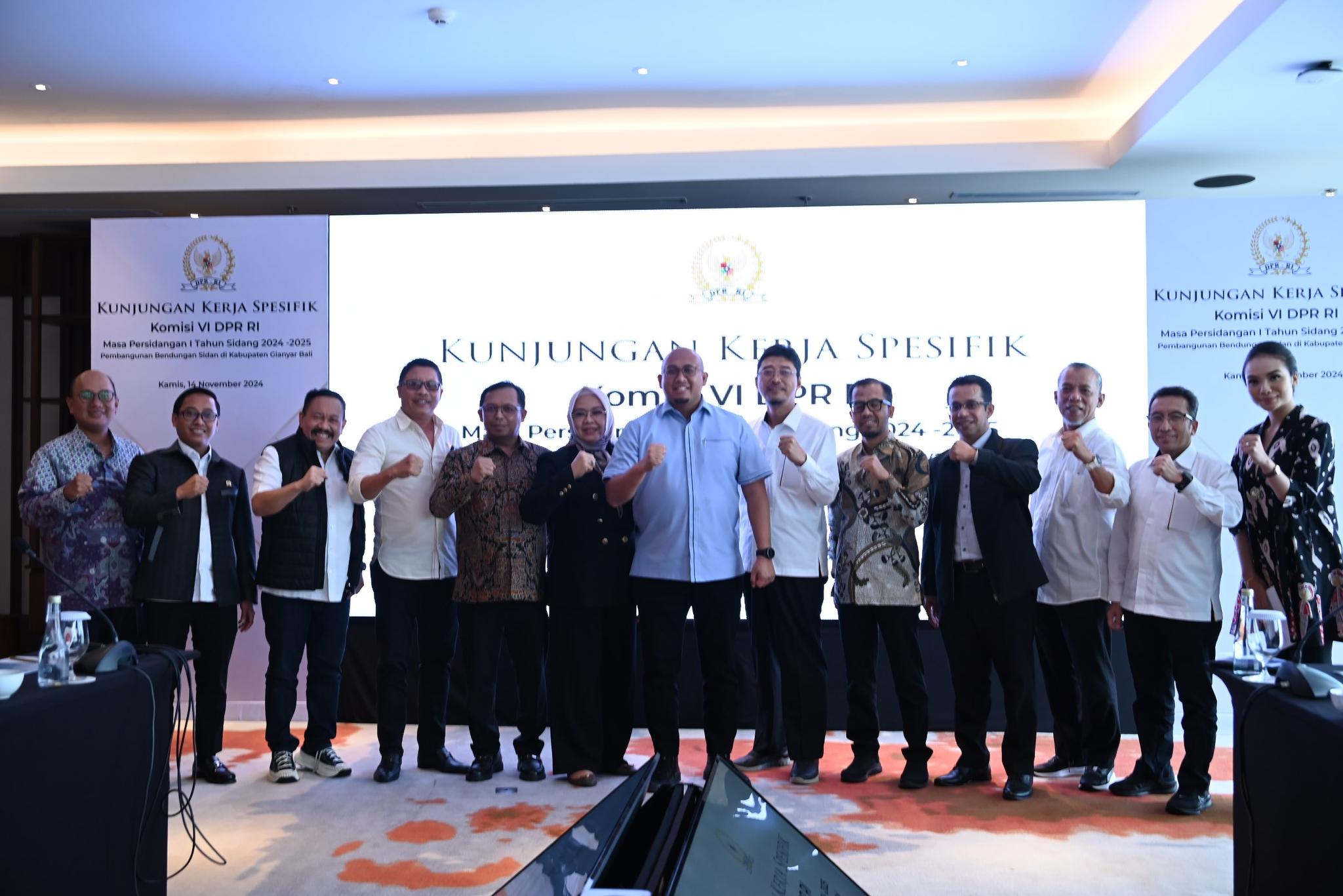 Komisi VI Apresiasi Penyelesaian Proyek Bendungan Sidan di Bali