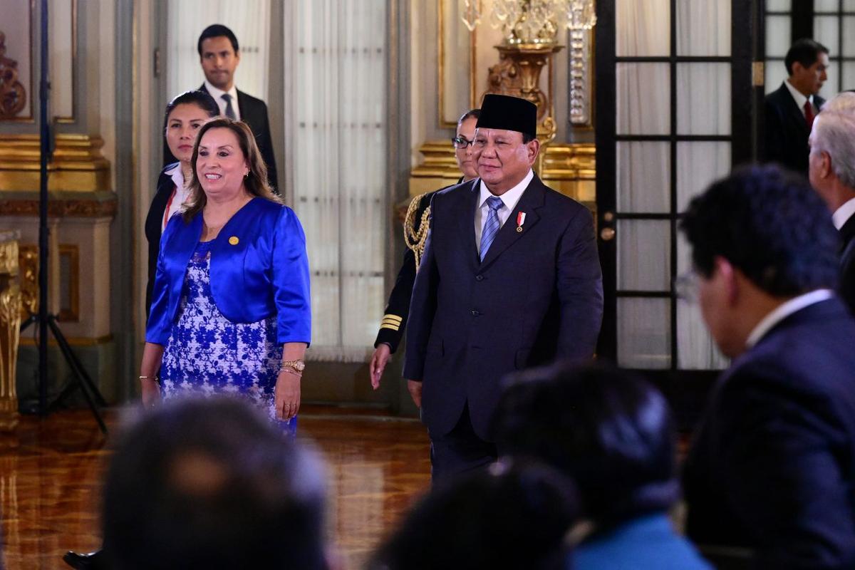 Presiden Prabowo Subianto Terima Penghargaan “Grand Cross of the Order of the Sun of Peru”
