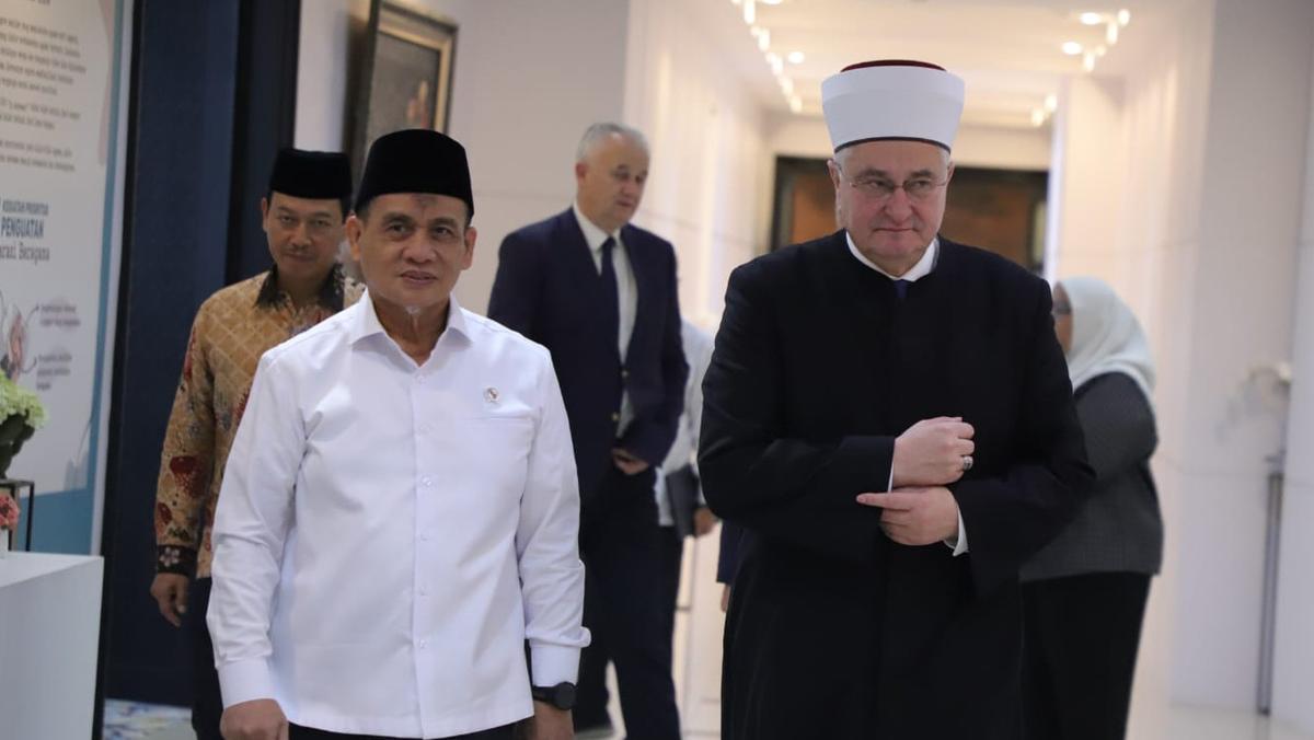 Wamenag Romo Syafi'i Terima Mufti Kroasia Bahas Perkembangan Dunia Islam