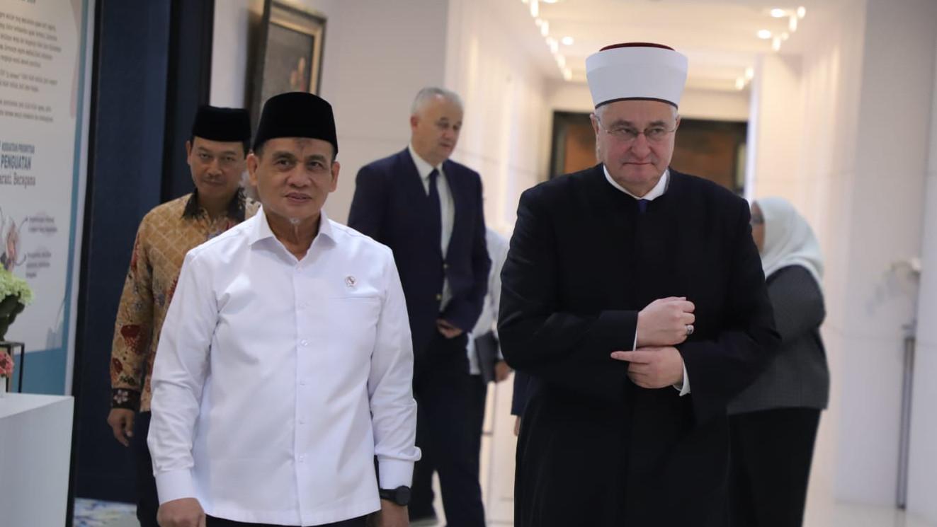 Wamenag Romo Syafi'i Terima Mufti Kroasia Bahas Perkembangan Dunia Islam