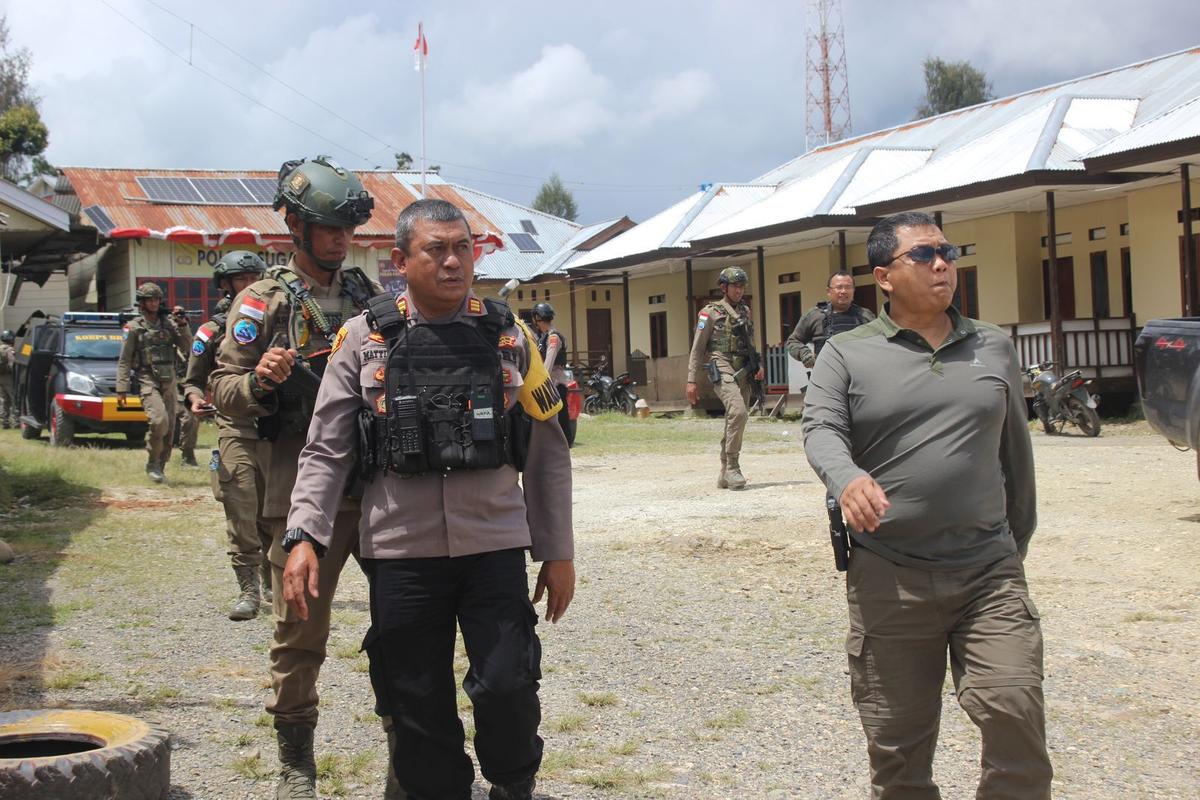 Tim Asistensi Damai Cartenz Tinjau Kesiapan Pengamanan Pilkada di Kabupaten Puncak