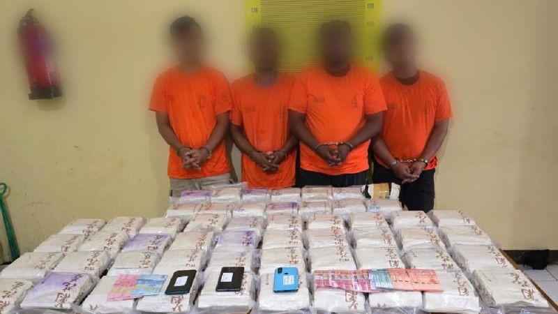 4 Kurir Ditangkap saat Bawa Sabu 54 Kg dari Batu Bara ke Jakarta