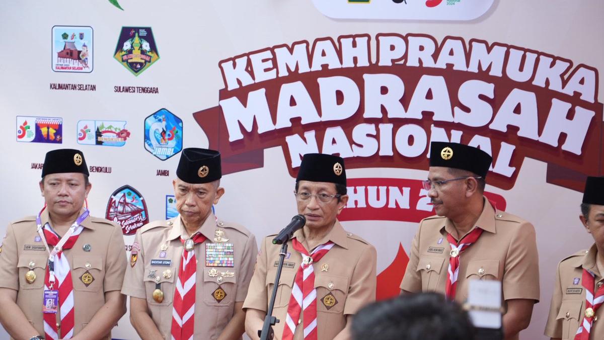 Menag Nasaruddin Umar akan Kembangkan Gerakan Kepramukaan Madrasah