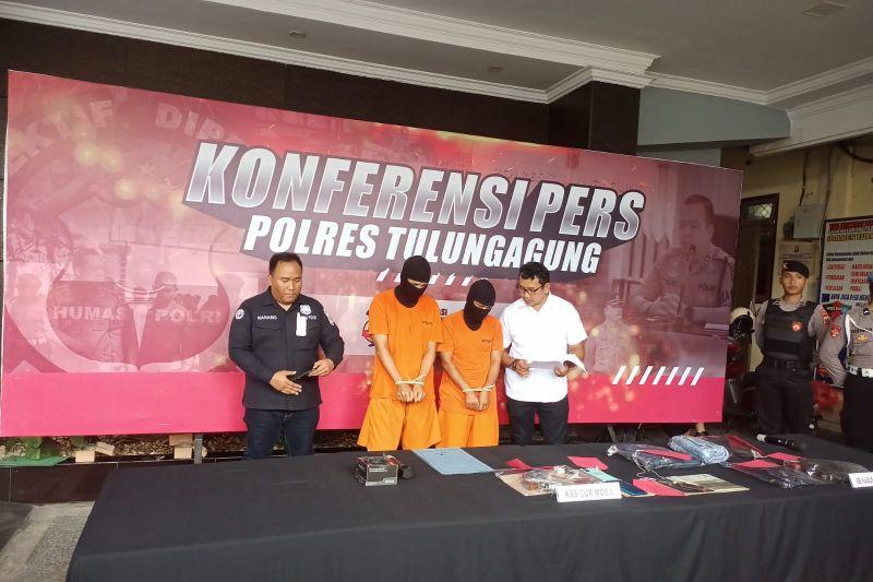 Polres Tulungagung Tangkap Kakak-Adik Spesialis Pencurian Kendaraan