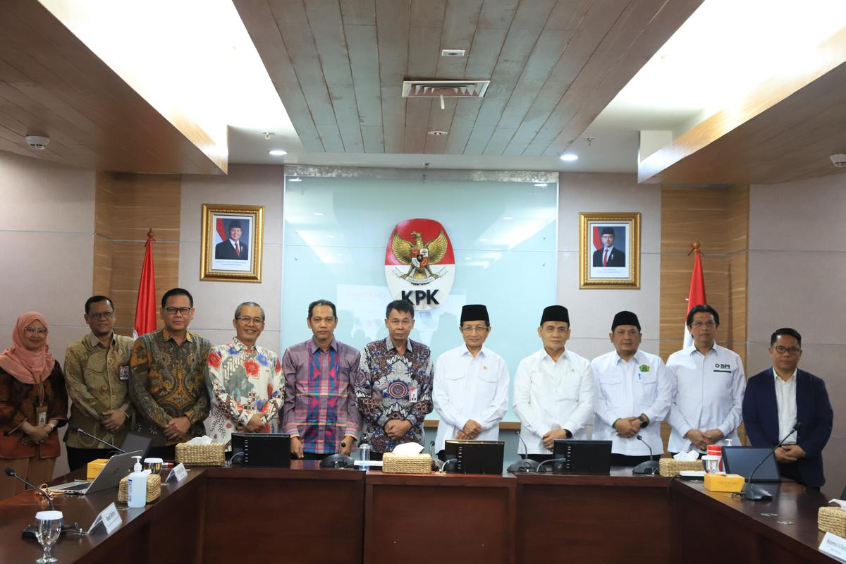 Menag Nasaruddin Umar Temui KPK Bahas Program Antikorupsi di Kemenag