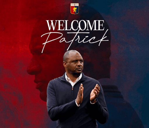 Patrick Vieira Resmi Menjadi Pelatih Baru Genoa