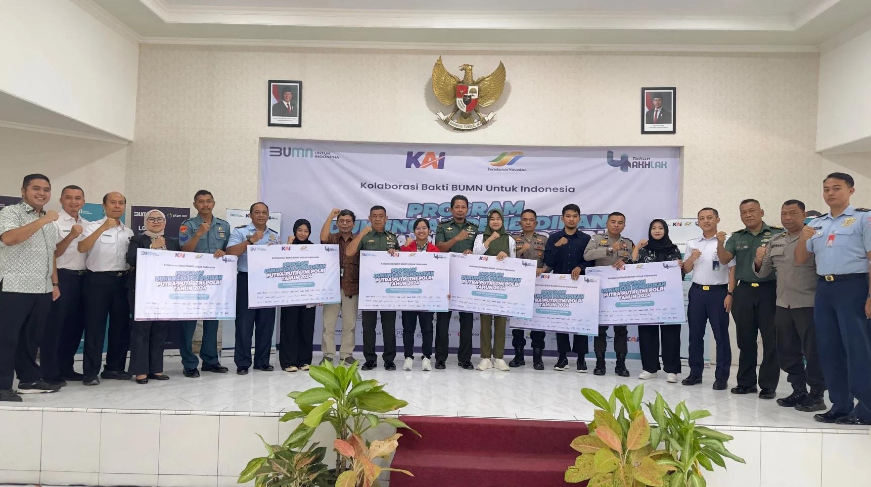 KAI Salurkan Bantuan Pendidikan untuk Putra-Putri TNI-Polri di Sulawesi Selatan