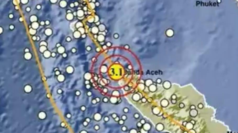 Gempa M 3,1 Guncang Sabang Aceh