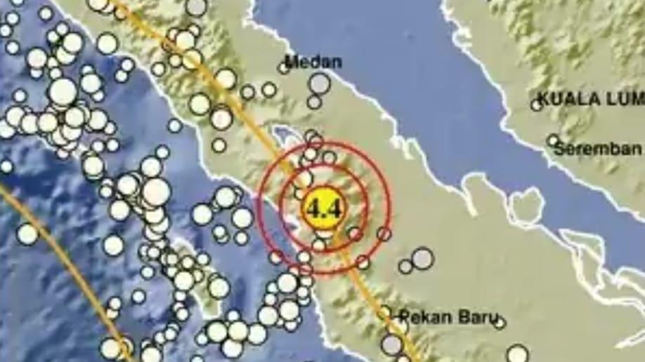 Gempa M 4,4 Guncang Tapanuli Sumut