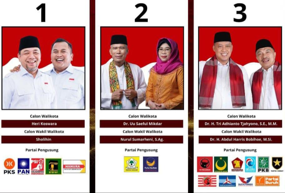 Hasil Quick Count Pilkada Kota Bekasi Ketat, Selisih Tak Sampai 1 Persen