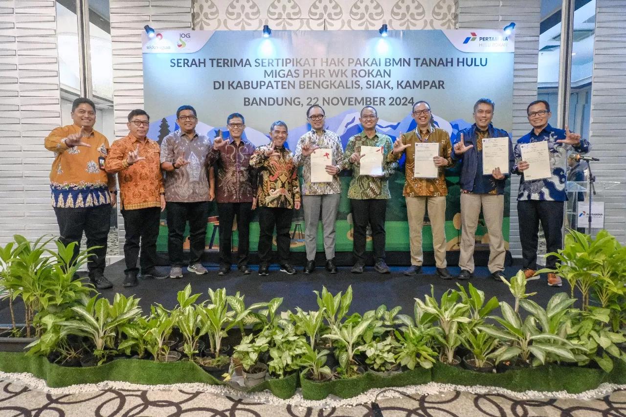 PHR Terima 27 Sertifikat Lahan Hulu Migas, Perkuat Operasional untuk Ketahanan   Energi