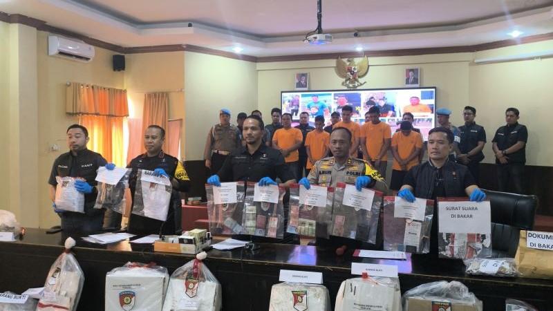 4 Pelaku Perusakan Kotak Suara di TPS Sungai Penuh Jambi Ditangkap!