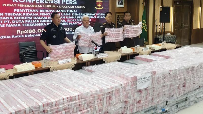 Kejagung Kembali Sita Uang Rp288 Miliar Terkait Kasus TPPU PT Duta Palma