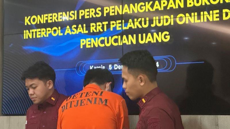 Buron Interpol Judi Online Rp284 Miliar Asal China Diamankan di Indonesia