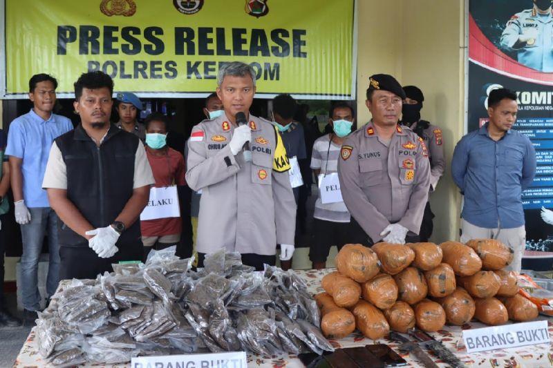 3 Warga Papua Nugini Bawa Ganja 20 Kg di Keerom Ditangkap Polisi