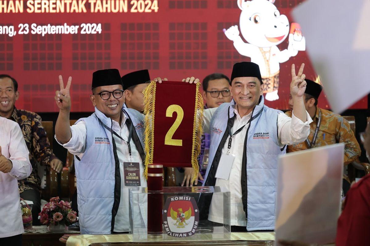 Resmi! Pasangan Andra Soni-Dimyati Natakusumah Jadi Pemenang Pilgub Banten