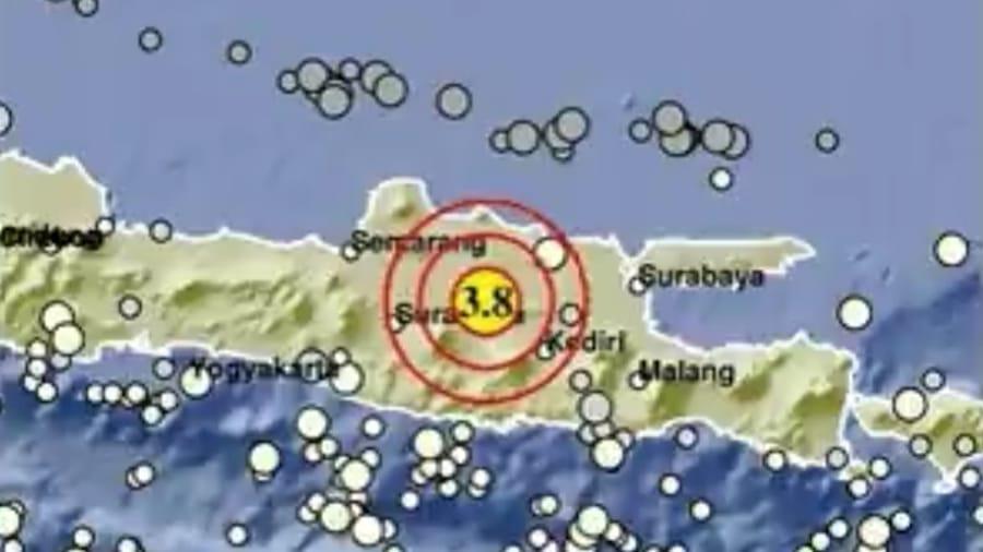 Gempa M 3,8 Guncang Ngawi Jatim