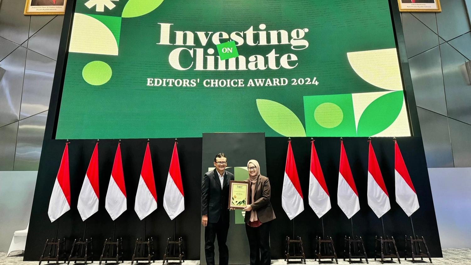 Pertamina Raih Penghargaan atas Komitmen Iklim di Investing on Climate Editor’s Choice Award 2024
