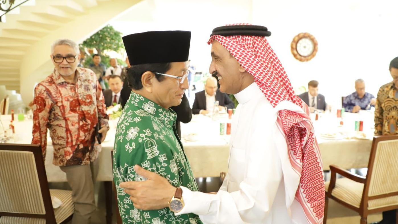 Menag Nasaruddin Umar Bertemu Dubes Saudi, Bahas Haji hingga Pendidikan