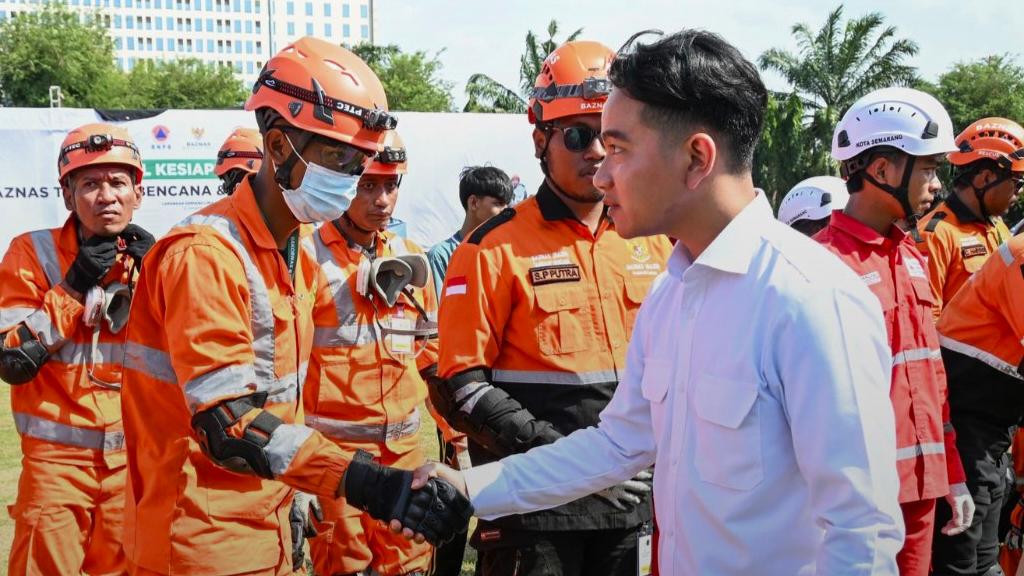 Wapres Gibran Pimpin Apel Kesiapsiagaan Baznas Tanggap Bencana dan RSB