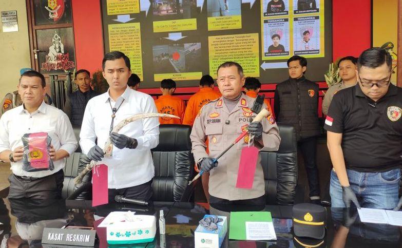 4 Pelaku Bentrokan bikin 1 Tewas-3 Terluka di Cianjur Ditangkap Polisi