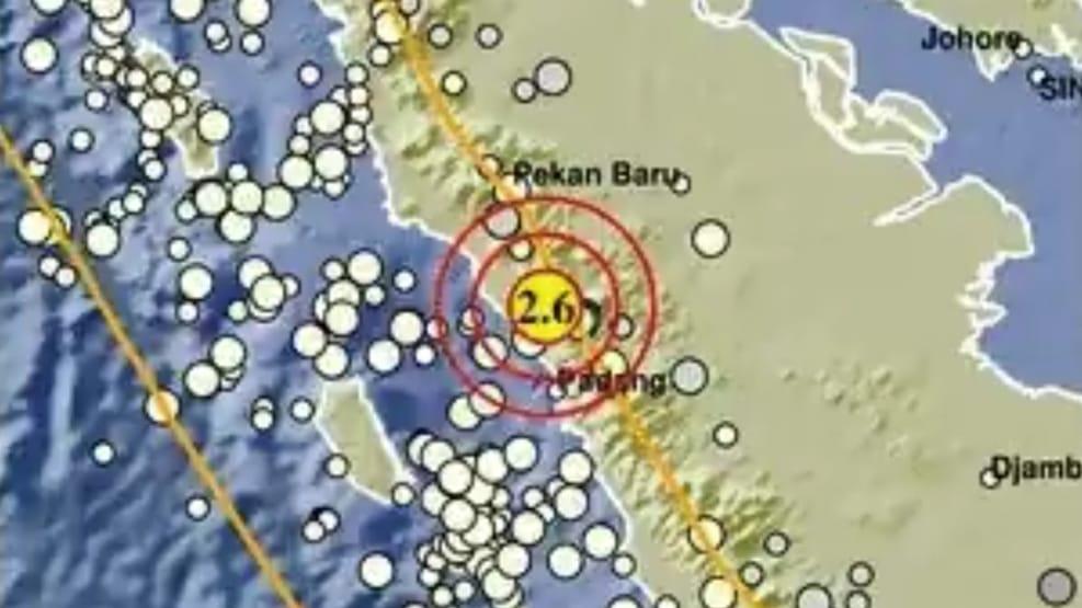 Gempa M 2,6 Guncang Bukittinggi Sumbar