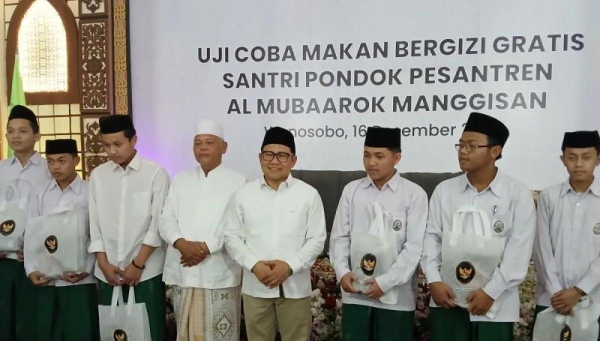 Muhaimin Iskandar Hadiri Uji Coba Makan Bergizi Gratis Ponpes Wonosobo