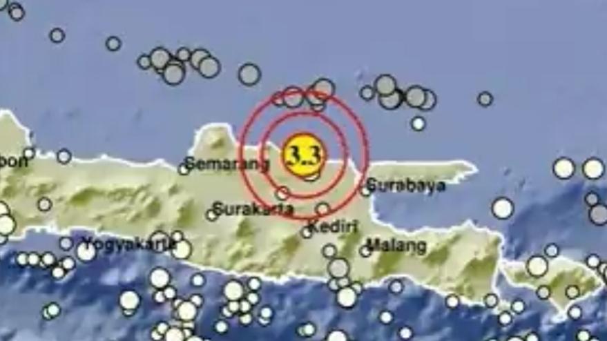 Gempa M 3,3 Guncang Tuban Jatim
