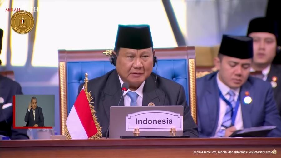 Presiden Prabowo Serukan Persatuan Negara Muslim di KTT D-8 Kairo