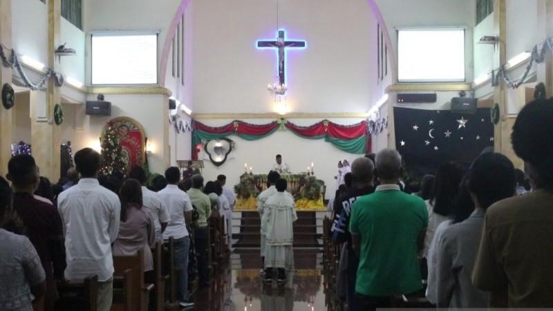 Perayaan Ibadah Natal Umat Kristiani di Aceh Berjalan Aman