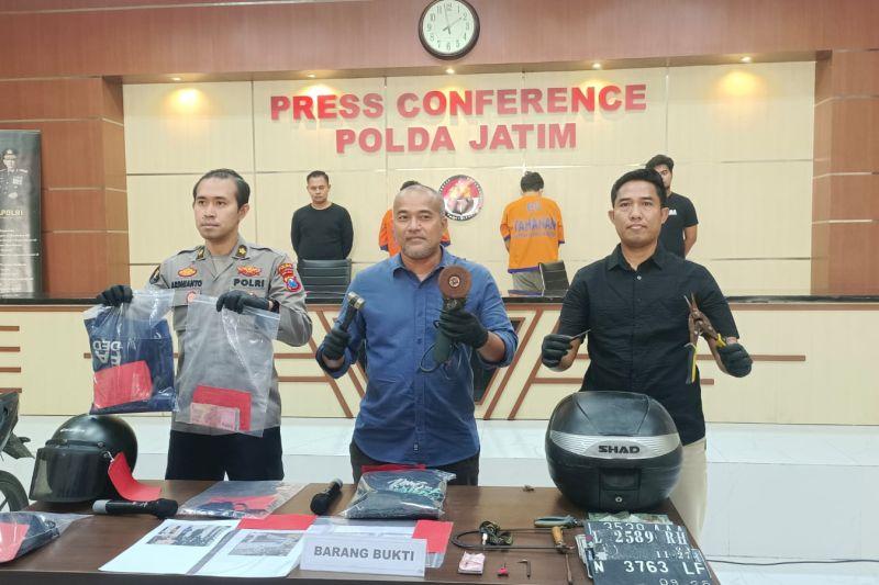 Sindikat Pencuri Motor Spesialis Indekos Dibongkar Polda Jatim