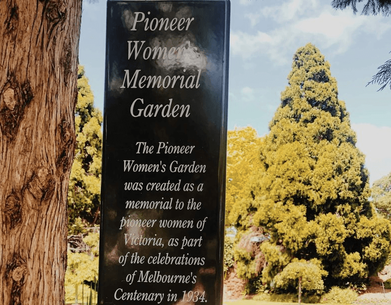 Pioneer Women's Memorial Garden, Mengenang Peran Perempuan Penghuni Pertama Melbourne