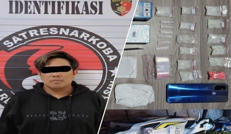 Polisi Tangkap Tangan Pria Pengedar Sabu dan Ekstasi di Banjarmasin