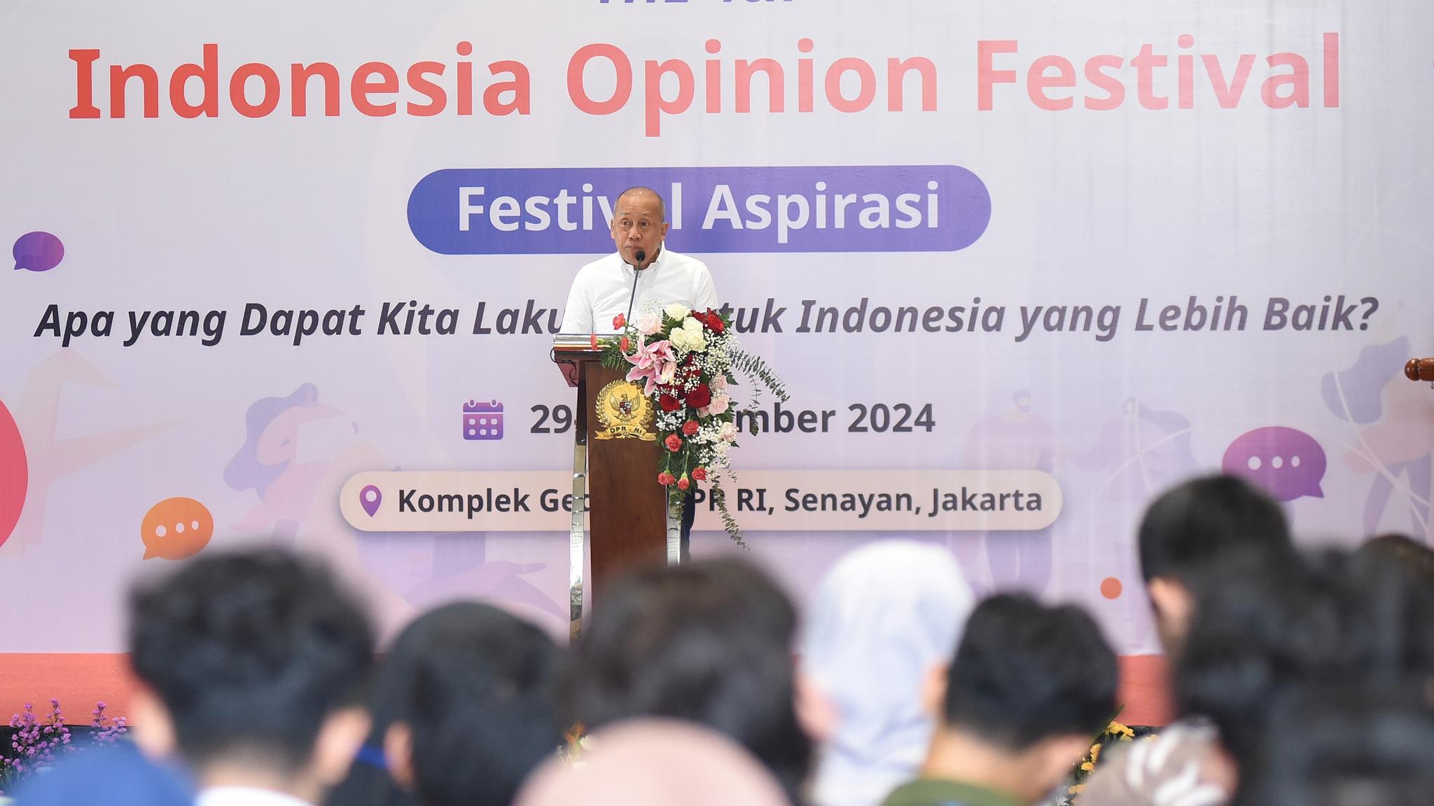 DPR Buktikan Komitmennya, Tampung Aspirasi Publik Melalui Indonesia Opinion Festival (IOF) 2024