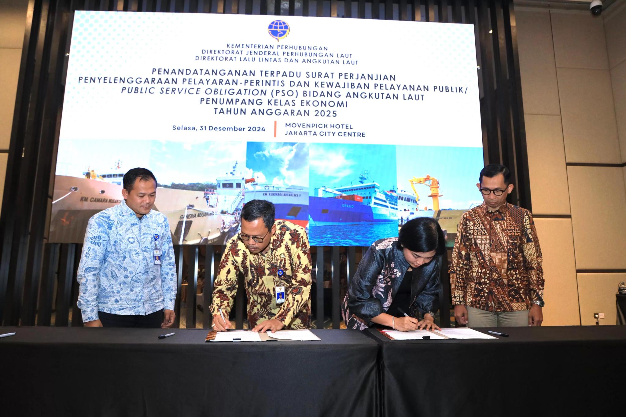 Pelni Teken Kontrak Penugasan Kapal Penumpang Hingga Tol Laut Tahun Anggaran 2025