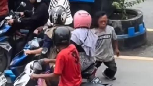 Viral Pengemis Difabel di Tegal Sundutkan Rokok pada Pemotor Berujung Diamankan