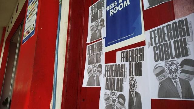 Kantor PSSI Blitar Diserang, Sejumlah Poster Protes Tertempel di Pintu