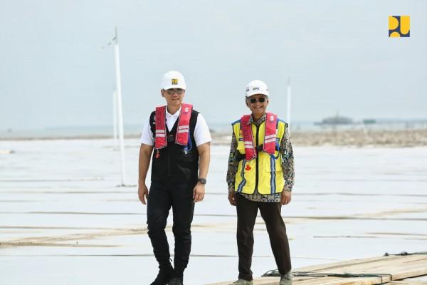 Menteri Dody dan Menko AHY Tinjau Jalan Tol Semarang-Demak