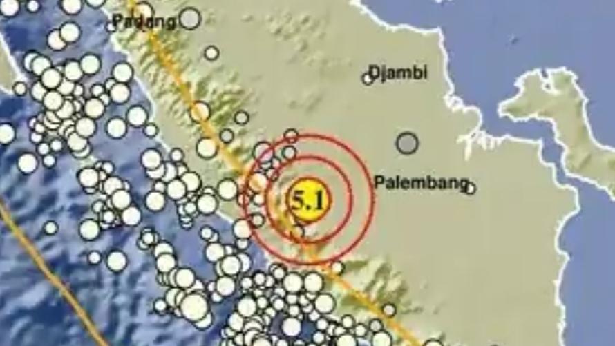 Gempa M 5,1 Guncang Lubuklinggau Sumsel