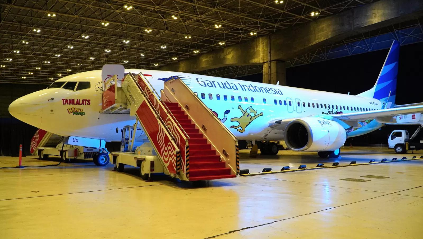 Garuda Indonesia Luncurkan Special Livery "Tahilalats", Wujud Kolaborasi Dukung Pertumbuhan Ekonomi Kreatif