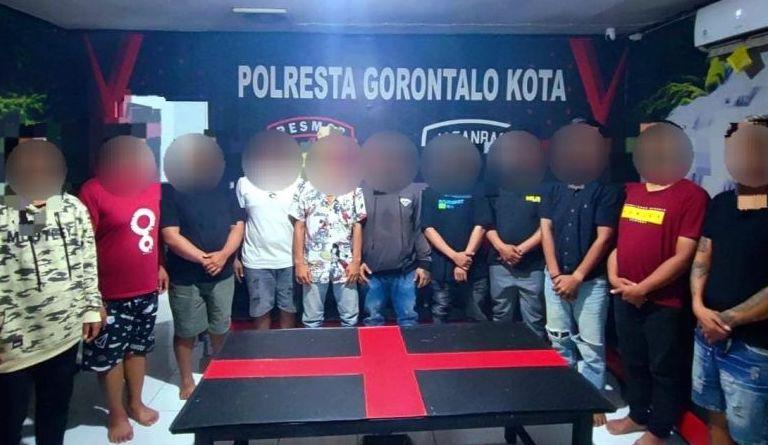11 Debt Collector Ditangkap gegara Rusak Gudang di Gorontalo