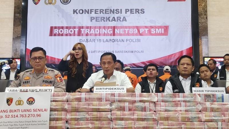 Polisi Sita Aset Senilai Rp1,5 T dalam Kasus Penipuan Investasi Robot Trading Net89