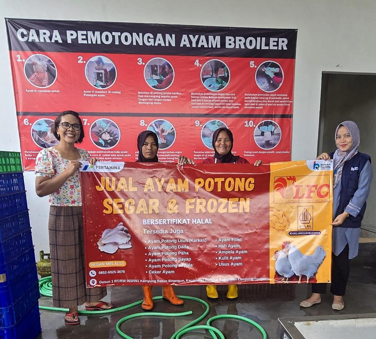 Dorong Swasembada Pangan, Pertamina Fasilitasi Rumah Potong Unggas Raih Sertifikasi Halal