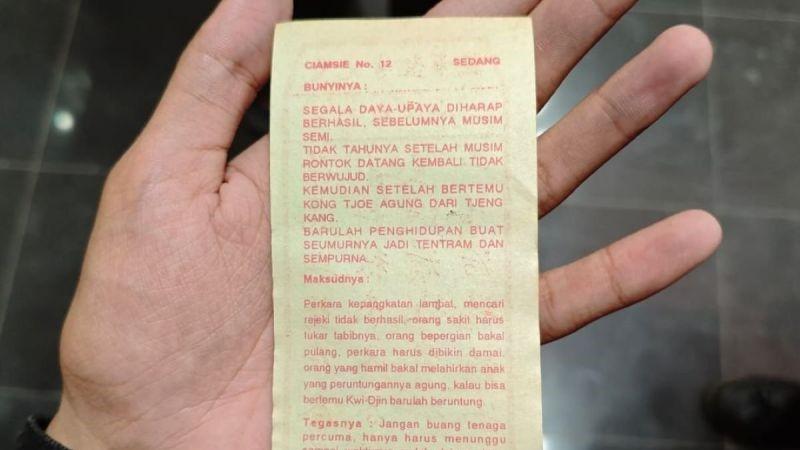 Ciam Si, Ritual Mencari Petunjuk di Tahun Baru Imlek