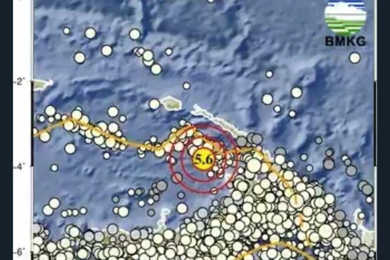 Gempa Magnitudo 5,6 Terjadi di Keerom, Papua