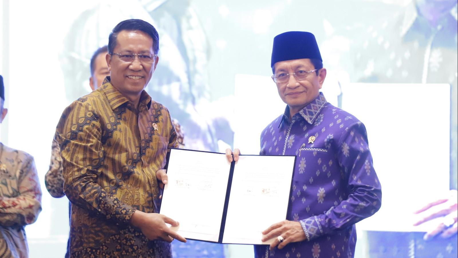 Menag Nasaruddin Umar dan Menkum Jalin Sinergi untuk Perkuat Layanan Publik